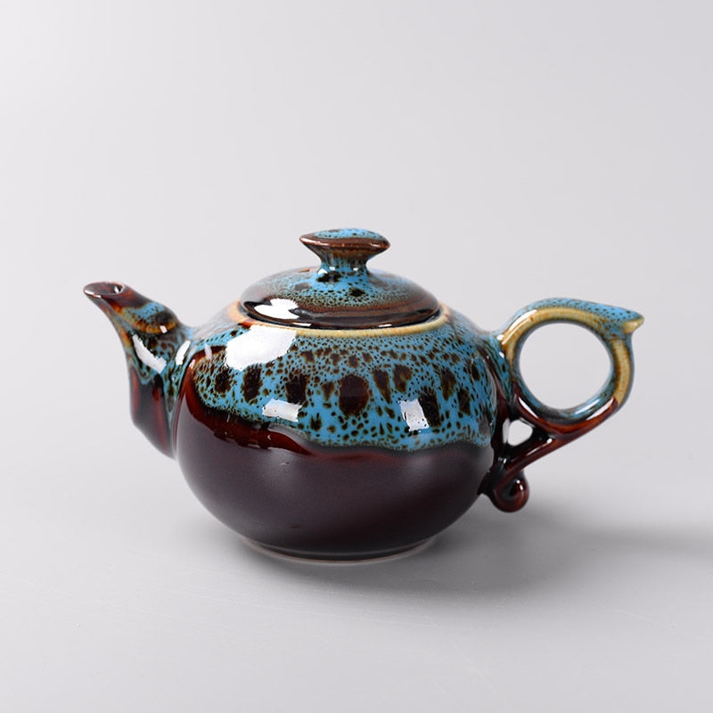 Kiln change glaze Chinese Traditional Tea pot, Elegant Design Tea Sets Service , China Red teapot Creative Gifts