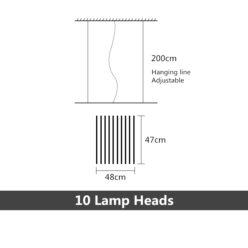 Moderner LED-Kronleuchter, der nordisches Schwarz/Weiß-Büro-Pendelleuchten-Wohnzimmer-Zuhause-Hängeleuchten-Esszimmer-Bar-Leuchten beleuchtet