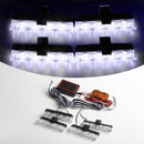Grill Car Police LED Light Strobe Red Blue Emergency  Remote Wireless Control Flash Signal Fireman Beacon Warning Lamp