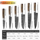 Kitchen Knives Set Stainless Steel 7CR17 Japanese Style Chef Knife Bread Meat Cleaver Paring Kitchen Knife Kitchen Accessories