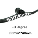SYNCROS Carbon Fiber Mountain Mountain Integrated MTB Manillar FRASER IC SL -8 -17 -25 Tres especificaciones con tornillos de titanio