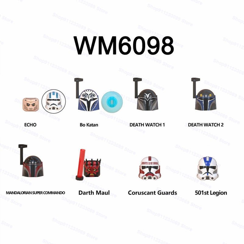 Mandalorians Baby Yoda Ahsoka Building Blocks Star Stormtroopers Luke Skywalker Boba Fett Obi-wan Wars Action Figure Toy