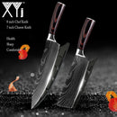 Kitchen Knife Set Stainless Steel Knife Holder Gift Knife Cover Santoku Utility Cleaver Bread Paring Nakiri Knives Cutter Tools