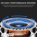 STOENGO True Wireless Stereo Speaker with Transparent Design, Breathing LED Light, TWS Bluetooth 5.0, TF Card &amp; AUX Audio Input