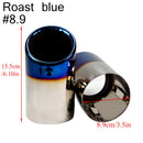 2 unids/set de cubiertas de tubos de escape de coche de acero inoxidable cromado para Audi A1 A3 A4 TT 2009-2015/VW Volkswagen PASSAT