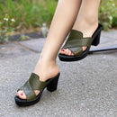 GKTINOO Damen Hausschuhe Sandalen 2022 Sommer 7 cm High Heels Damenschuhe Frau Hausschuhe Sommer Sandalen Freizeitschuhe