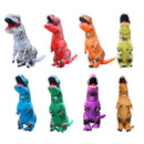 Disfraz de dinosaurio inflable para niños adultos t-rex Cosplay fiesta Anime disfraces de Halloween para hombre mujer