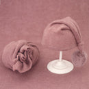 Envolturas suaves para fotos de bebés con sombrero, conjuntos de 2 uds., manta envolvente para fotografía de niños y niñas recién nacidos, accesorios de utilería para fotos infantiles