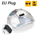 2020 86W lámpara LED UV secador de uñas para manicura con 39 Uds. LED lámpara de secado de uñas de secado rápido luz de curado para todos los esmaltes de Gel