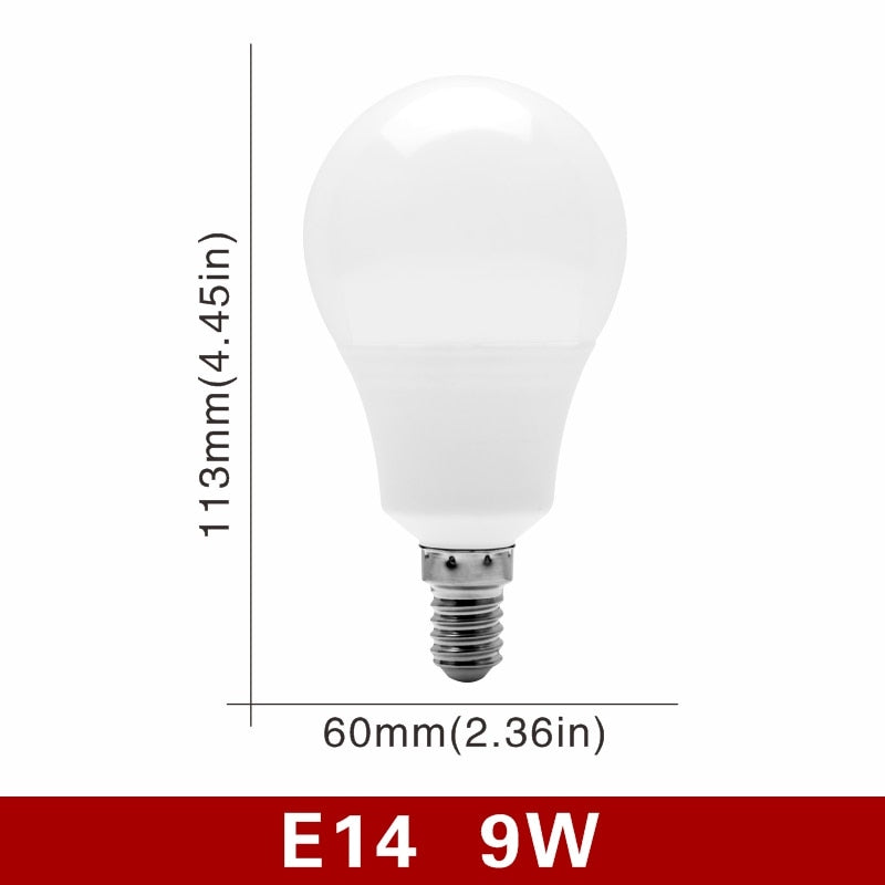 4pcs/lot LED Bulb E27 E14 20W 18W 15W 12W 9W 6W 3W Lampada LED Light AC 220V Bombilla Spotlight Lighting Cold/Warm White Lamp