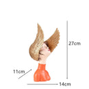 Cute creative Bouquet Girl Ornaments Sculpture Statue gifts Living Room TV cabinet Flower arrangement Modern Home Decoration