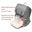 Diaper Bag Backpack for Mom 2022 USB Maternity Baby Care Nappy Nursing Bags Fashion Travel Diaper Backpack for Stroller Kit