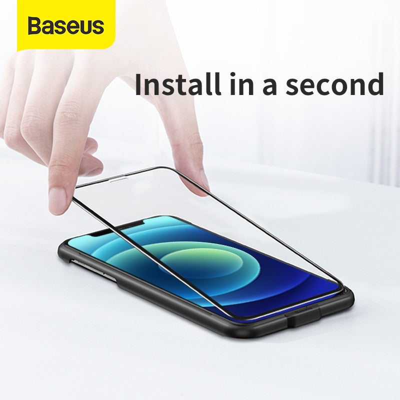 Baseus Tempered Glass For iPhone 14 13 12 11 Pro Max X XS Screen Protector For iPhone 14 Plus Glass Full Cover Screen Protectors