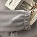 Winter Frauen Hoodie Tops Herbst Koreanische Mode Tier Stickerei Drucken Lose Plüsch Reißverschluss Sweatshirt