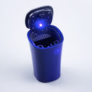 Portable Car Ashtray With Blue LED Light Automatic Solar Energy Auto Cigarette Smoke Cup Ash Tray For Car  Car Accessories