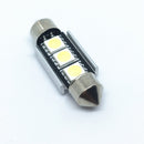10 Uds. Adorno de luz de techo 36mm 39mm 41mm SMD 5050 LED blanco luz de coche CANBUS sin Error C5W lámpara LED bombilla de luz interior de coche 12V