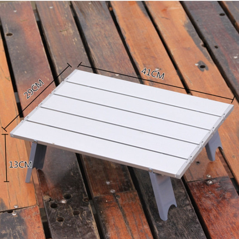 On Sale Aluminum Alloy Portable Table Outdoor Furniture Foldable Folding Camping Hiking Desk Traveling Outdoor Furniture Table