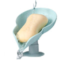 Leaf Shape Soap Dish Bathroom Soap Holder Drain Punch-Free Soap Box Bathroom Storage Tray Sponge Holder Kitchen Accessories