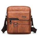 JEEP BULUO, bolso de cuero para hombre, bolsos de hombro tipo bandolera para hombre, bolso de mensajero de negocios para iPad de cuero dividido de vaca, envío directo