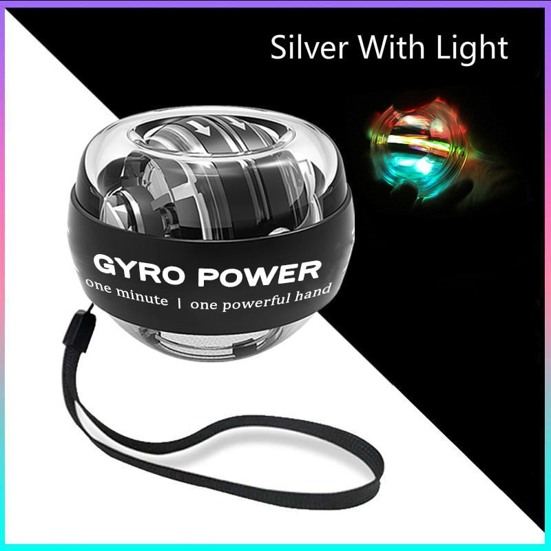 Self-starting Powerball Wrist Power Hand Ball Muscle Relax Spinning Wrist Trainer Exercise Equipment Strengthener with LED Light