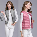 Autumn Duck Down Vest Women's Short Jacket Sleeveless Portable Puffer Vest Coat Female 2021 New Winter Student Waistcoat