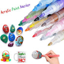 Acrylic Paint Pens Waterproof Acrylic Marker Pens Set, 15/24 Colors Acrylic Pens for DIY Rock, Stone, Ceramic, Glass, Mugs, Wood
