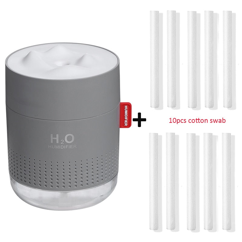 White Snow Mountain Luftbefeuchter 500ML Ultraschall USB Aroma Air Diffusor Beruhigendes Licht Aromatherapie Humidificador Home Diffusor