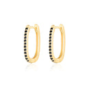 CANNER 100% Plata de Ley 925 lujo CZ cristal círculo redondo aro pendientes para mujer Piercing pendientes plata 925 joyería