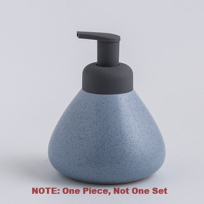 Nordic Soap Dispenser Ceramic Shower Gel Bottling Foam Emulsion Press Bottles Hand Liquid Soap Hotel Toilet Bathroom Accessories