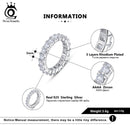 ORSA JEWELS, el más nuevo anillo de circón impresionante para mujer, anillo fino de plata de ley para fiestas de citas, anillos auténticos 925, joyería fina de moda SR205