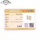 CANNER 100% Plata de Ley 925 lujo CZ cristal círculo redondo aro pendientes para mujer Piercing pendientes plata 925 joyería