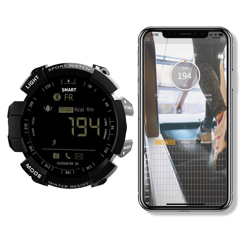 Lokmat Time Sport Smart Watch Fitness Actividad al aire libre Reloj IP67 Relojes impermeables Podómetro Mensaje de llamada Recordatorio para teléfono