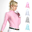 Golf Shirt Summer Wear T-Shirts Anti UV Clothes Women Clothing Ice Silk Sun Protection Shirt Ultra-thin Breathable Casual Shirts