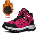 Brand Winter Men's Boots Plush Warm Men's Snow Boots Waterproof Men's Ankle Boots Breathable Handmade Outdoor Men Hiking Boots