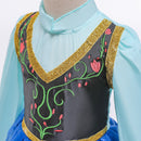 Frozen 2 Fantastic Anna Princess Dresses Girls Halloween Costume Long Gown Kids Carnaval Wedding Dress Children Cosplay Clothing