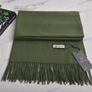 VISROVER new 32 colors woman winter scarf fashion female shawls cashmere handfeeling winter wraps solid color winter hijab scarf