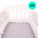 Protector De Parachoques De cama De bebé De 4M, cojín De almohada para cuna infantil, parachoques De nudo trenzado, parachoques De cuna, Tour De Lit, decoración De habitación De bebé Tresse