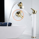 Basin Faucet Water Tap Bath 360 Degree Swivel Gold Bathroom Faucet Single Handle Sink Tap Mixer Hot and Cold Sink Water Crane