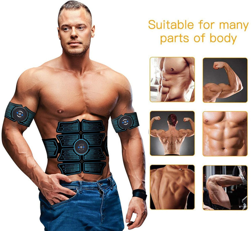 EMS-Bauchmuskelstimulator-Trainer USB Connect Abs Fitnessgeräte Trainingsausrüstung Estimulador Muskel-Schlankheits-Massagegerät