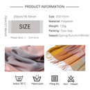 2022 Plaid Frauen Hijab Schal Pashmina Dame Tücher Foulard Stirnband Quaste Kaschmirähnliche Winter Schals Warme Weibliche Wraps Bandana