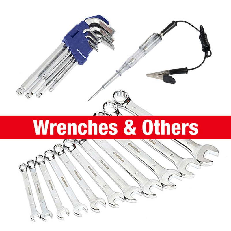 WORKPRO 14-164PC Tool Set Hand Tools for Car Repair Ratchet Spanner Wrench  Socket Set Professional Car Repair Tool Kits