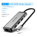 Vention USB C HUB Type C to USB 3.0 Dock Station USB C HDMI RJ45 4K for MacBook Pro Air Accessories Type C 3.1 Splitter USB HUB