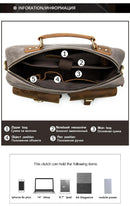 Maletines WESTAL para hombre, bolso para hombre, bolsos de oficina de negocios de cuero genuino para hombre, bolso para ordenador portátil, maletines de cuero, bolsos de abogado para hombre