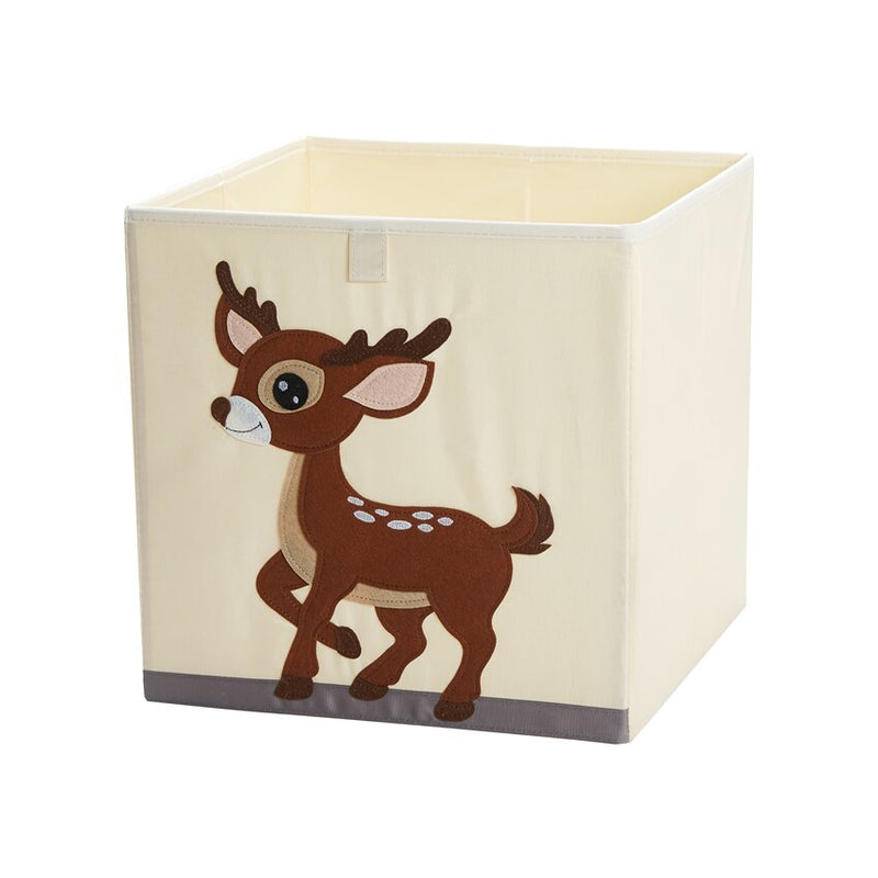 13 inch Foldable Embroidery Animal Cube Storage Box Oxford Fabric Kids Toys Organizers Bins Chest Organizer for Kids Nursery