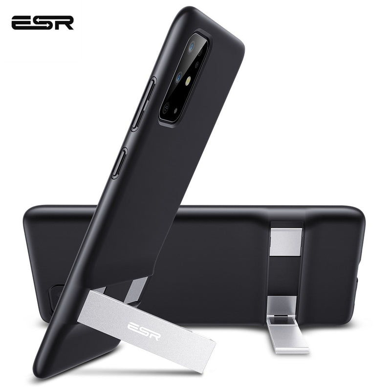 ESR Phone Case for Samsung Galaxy S22 Ultra Case S20 Plus S21 Ultra Metal Kickstand TPU Bumper Stand Cover for S20 Case Clear