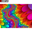 HOMFUN Paint With Diamond Embroidery "Color mandala" Diamond Painting Full Square Round Picture Of Rhinestone Decor A27371