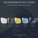 Comaxsun Polarized Sports Men Sunglasses Road Cycling Glasses Mountain Bike Bicycle Riding Protection Goggles Eyewear 5 Len 816
