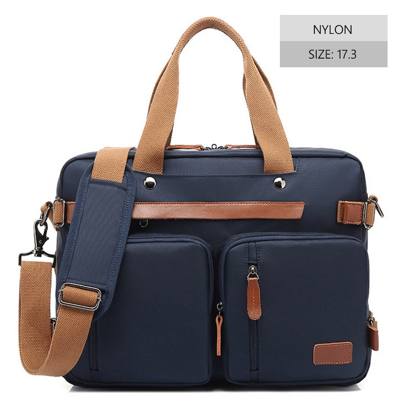 Bolso de trabajo de lona para hombre, maletín de viaje, bandolera multifunción, bolso grande, informal, de negocios, para ordenador portátil, bolsillo XA284ZC