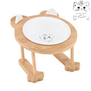 Ceramic Cat Bowl Dog Bowl Single And Double Pet Bowl Cat Dog Feeder Water Bowl With Stand Feeding Dish Food Bowl Pets Supplies