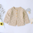 2022 Autumn Winter Kids Boys Girls Sweaters Baby Girl Solid Cotton Sweater Jacket Boys Children Knitted Kids Sweaters Girls
